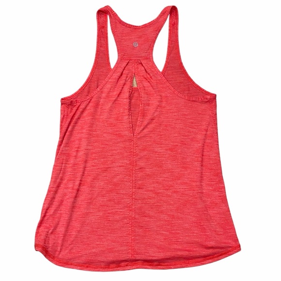 LULULEMON Rare Slit Yogi Racer Back III Coral Halter Tank + Small Reusable Bag - Picture 13 of 16